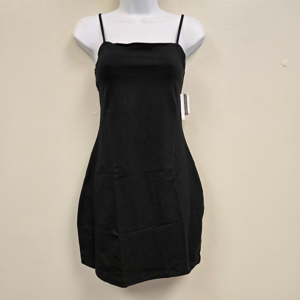 Nordstrom‎ Basic Black Sleeveless Spaghetti Strap Mini Tank Dress S